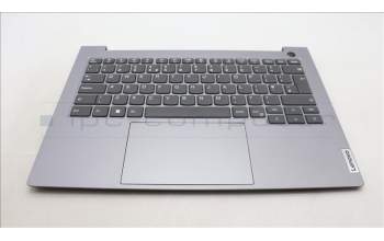 Lenovo 5CB1M48518 C-Cover with keyboard, UK English, Arctic Grey, Non-Backlight, UK