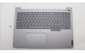 Lenovo 5CB1M48543 C-Cover with keyboard, Spanish, Arctic Grey, Backlight, UK