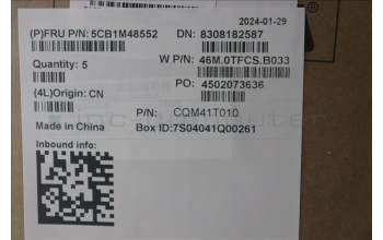 Lenovo 5CB1M48552 COVER Upper Case ASM_BEL W21KH AGNBL U