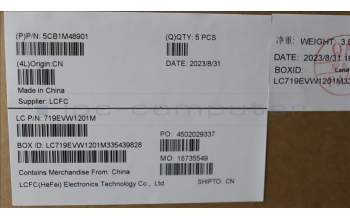Lenovo 5CB1M48901 COVER Upper Case ASM_FRA L83FS BK TEX