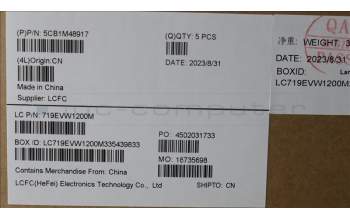 Lenovo 5CB1M48917 COVER Upper Case ASM_SPA L83FS BK TEX
