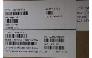 Lenovo 5CB1M64900 COVER Upper Case ASM_ITA L 83DERGB