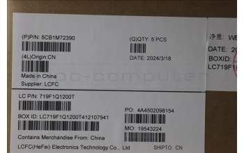 Lenovo 5CB1M72390 C-Cover with keyboard, Nordic, w/Screw, UK