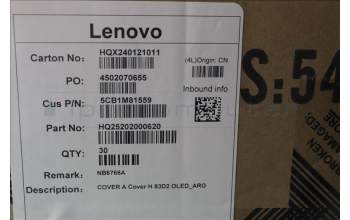 Lenovo 5CB1M81559 COVER A Cover H 83D2 OLED_ARG