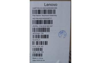 Lenovo 5CB1N61297 COVER Upper Case ASM_ITA H83DR LG STO GY