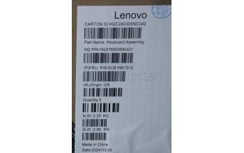 Lenovo 5CB1N61315 COVER Upper Case ASM_NORDICH83DRLGSTOGY