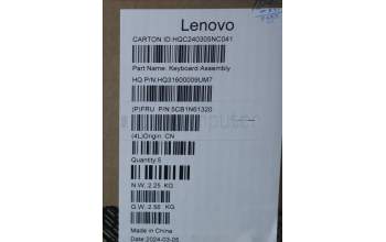 Lenovo 5CB1N61320 COVER Upper Case ASM_EURO ENG H LG STOGY