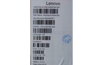 Lenovo 5CB1N61328 COVER Upper Case ASM_SPA H83DR LG GY