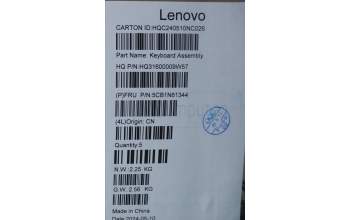 Lenovo 5CB1N61344 COVER Upper Case ASM_NORDIC H83DR LG GY