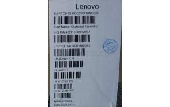 Lenovo 5CB1N61345 COVER Upper Case ASM_BEL H83DR LG GY