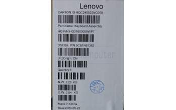 Lenovo 5CB1N61362 COVER Upper Case ASM_POR H83DR CB STO GY