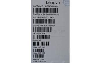 Lenovo 5CB1N61376 COVER Upper Case ASM_NORDIC H83DRCBSTOGY
