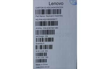 Lenovo 5CB1N61380 COVER Upper Case ASM_SWS H83DR CB STO GY