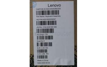 Lenovo 5CB1N61382 COVER Upper Case ASM_CZE/SLKH83DRCBSTOGY