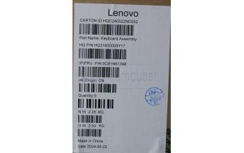 Lenovo 5CB1N61398 COVER Upper Case ASM_FRA H83DR CB GY
