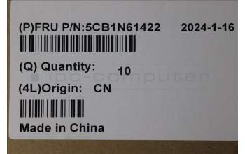 Lenovo 5CB1N61422 COVER Hinge Cover w/Antenna C 83FD Black