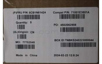 Lenovo 5CB1N61424 COVER Upper Case ASM_ENG C 83FD EB BLWH