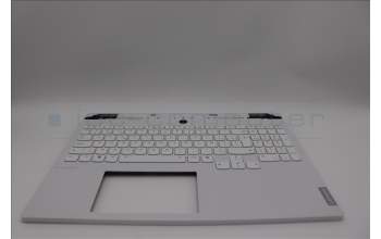 Lenovo 5CB1N62157 C-Cover with keyboard, Belgian, White, RGB Backlight, UK
