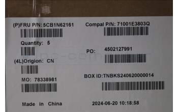 Lenovo 5CB1N62161 COVER UpperCaseASM_SLV C 83FD WH RGB
