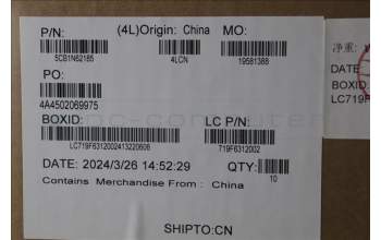 Lenovo 5CB1N62185 COVER Cover L 83DN HINGE_CAP T_T