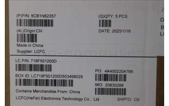 Lenovo 5CB1N62357 COVER Upper Case ASM_POR 21KR FPR