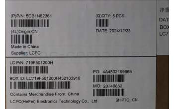 Lenovo 5CB1N62361 COVER Upper Case ASM_SWS 21KR FPR