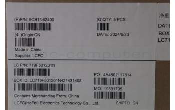 Lenovo 5CB1N62400 C-Cover with keyboard, Bulgarian, Fingerprint, Forcepad, UK