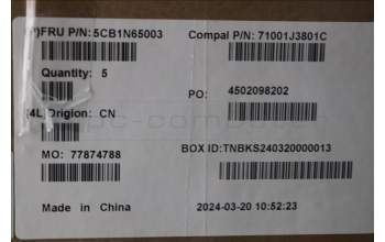 Lenovo 5CB1N65003 COVER UpperCase_ENG C 83G1 CG FP BL
