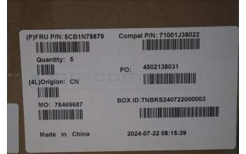 Lenovo 5CB1N78879 COVER UpperCase_SWS C 83G1 CG FP BL
