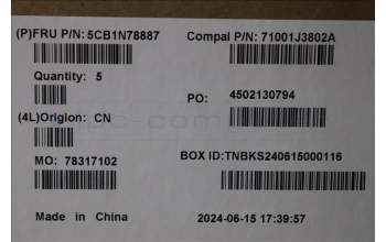 Lenovo 5CB1N78887 COVER UpperCase_EURO ENG C 83G1 CGNFP BL