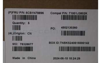 Lenovo 5CB1N78896 COVER UpperCase_ITA C 83G1 CG NFP BL