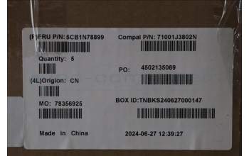 Lenovo 5CB1N78899 COVER UpperCase_POR C 83G1 CG NFP BL