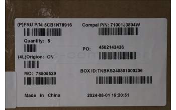 Lenovo 5CB1N78916 COVER UpperCase_ENG C 83G1 CG FP NBL