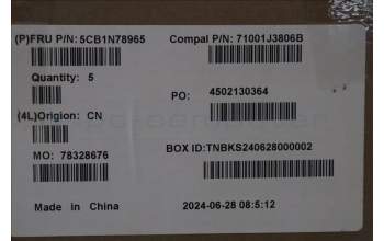 Lenovo 5CB1N78965 COVER UpperCase_GER C 83G1 CG NFP NBL
