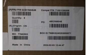 Lenovo 5CB1N84646 COVER Upper Case ASM ENG C 83DH LGBL