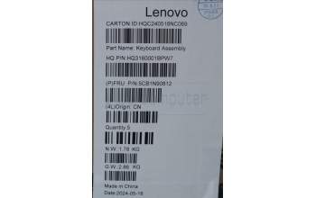 Lenovo 5CB1N90812 COVER Upper Case ASM UKE H 83E3 LG