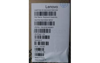 Lenovo 5CB1N90823 C-Cover with keyboard, Czech Slovakian, Arctic Grey, UK