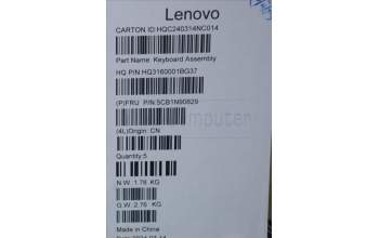 Lenovo 5CB1N90829 COVER Upper Case ASM GER H 83D3 ARGY