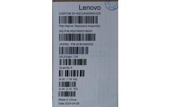 Lenovo 5CB1N90832 COVER Upper Case ASM HUN H 83D3 ARGY