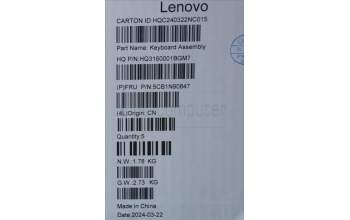 Lenovo 5CB1N90847 COVER Upper Case ASM UKE H 83D3 ARGY