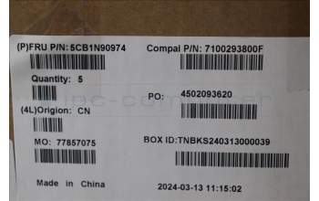 Lenovo 5CB1N90974 COVER UpperCase HBW C83FW FP CG BL AL