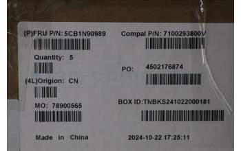 Lenovo 5CB1N90989 COVER UpperCase BEL C83FW FP CG BL AL