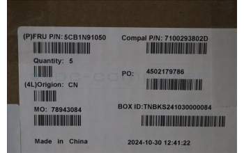 Lenovo 5CB1N91050 COVER UpperCase SPA C83FW FP AB BL AL