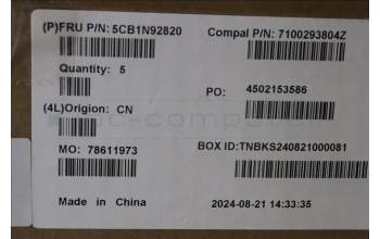 Lenovo 5CB1N92820 COVER UpperCase UKE C83FW FP CG NBL AL