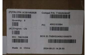 Lenovo 5CB1N92828 COVER UpperCase FRA C83FW FP CG NBL AL