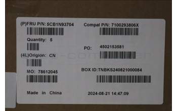 Lenovo 5CB1N93704 COVER UpperCase FRA C83FW FP AB NBL AL