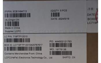 Lenovo 5CB1N94713 COVER Upper Case ASM_NORDIC L83E5NAG NBL