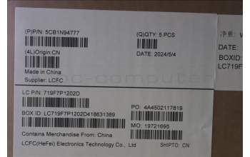 Lenovo 5CB1N94777 COVER Upper Case ASM_SWS L83E5NFP AB NBL