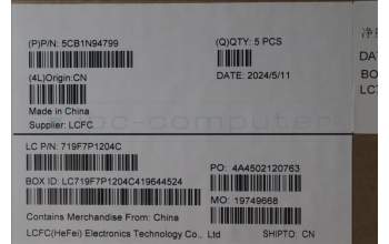 Lenovo 5CB1N94799 COVER Upper Case ASM_ITA L 83E5AG BL