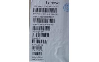 Lenovo 5CB1N95080 COVER Upper Case ASM GRE H 83DS FP LG
